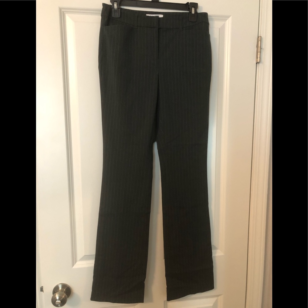 White House Black Market gray pinstripe pants